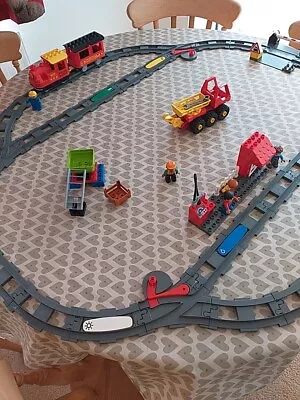 Buy Lego Duplo Motorised Train Plus Extra  Large Track Layout With Commands And... • 18.50£