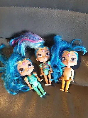 Buy Bundle Of 3 Fisher-Price Shimmer And Shine 8  Dolls Blue Hair  • 7.50£