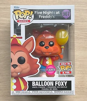 Buy Funko Pop Games Five Nights At Freddy's Balloon Foxy Flocked #907 + Protector • 19.99£