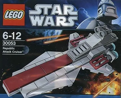 Buy LEGO Star Wars The Clone Wars Republic Attack Cruiser Venator Class 30053 • 20.55£