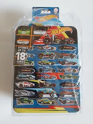 Buy Hot Wheels Metal Carry Case Holds 18 1/64 Scale Cars Tin Embossed Front Design C • 10.99£