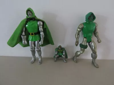 Buy Dr. Doom Figures X3 Marvel Superheroes ToyBiz (1990), Mattel Secret Wars (1984) • 15£