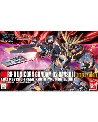 Buy HGUC 1/144 Unicorn Gundam Unit 2 Banshee (Destroy Mode) - Bandai Model Kit • 23.99£