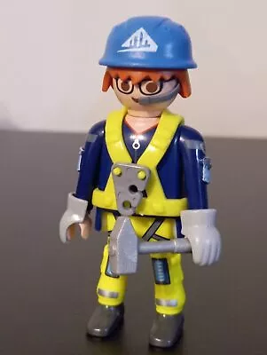 Buy Playmobil Figure Worker With Harness Climber Scaffolding Construction Site • 4.41£