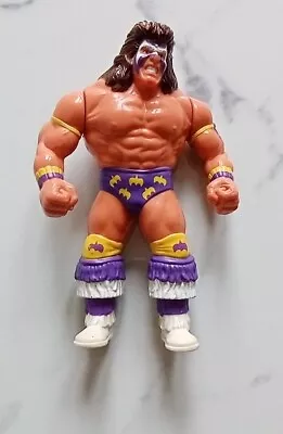 Buy WWF Ultimate Warrior 1991  Wrestling Action Figure Hasbro Series 3 Purple Shorts • 18£