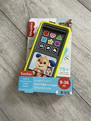 Buy Fisher Price Laugh & Learn 2-in-1 Slide To Learn Smartphone Brand New • 13.99£