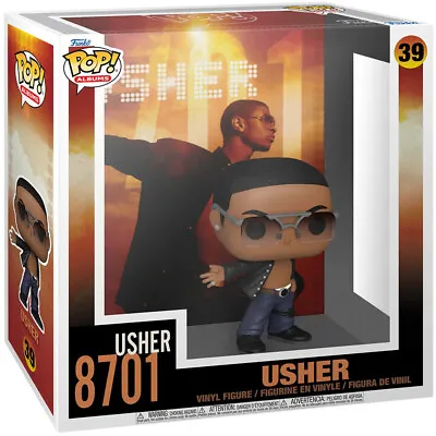 Buy Funko Usher 8701 Figure In Hard Display Case No 39 Vinyl POP! Albums Set • 19.70£