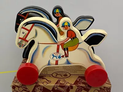 Buy Fisher Price PRANCING HORSES Pull Toy No. 6590 Made In U.S.A. 1990. Ltd Edition • 40£