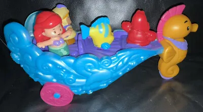 Buy Fisher-price Disney Ariel Mermaid Carriage Little People With Lights And Sounds • 10£