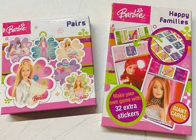Buy Barbie Happy Families And Pairs Card Games • 9.99£