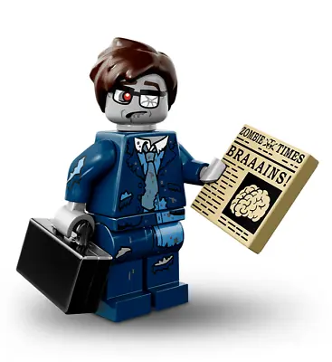 Buy Lego Series 14: Monsters Zombie Businessman Minifigure + Newspaper And Briefcase • 12.99£