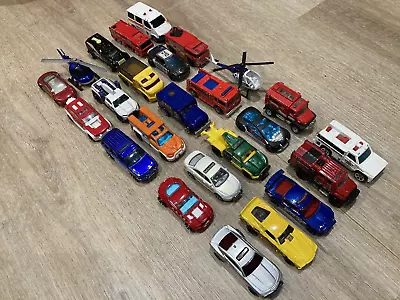 Buy Hot Wheels And Other Makes Job Lot Bundle X 25 Police Fire Emergency Vehicles • 10.50£