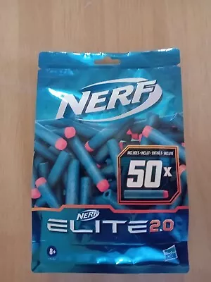 Buy Nerf Elite 2.0 Refill 50x Foam Bullets Official Outdoor Replacement Darts New  • 6.99£