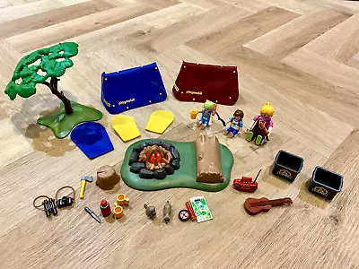 Buy Playmobil 6888 Summer Fun Camp Site With Working LED Fire - Excellent Condition • 12.50£