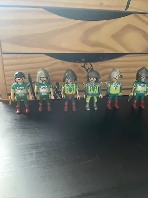 Buy 6x PLAYMOBIL Figure Middle-Ages Green Dragon Knights • 12.99£