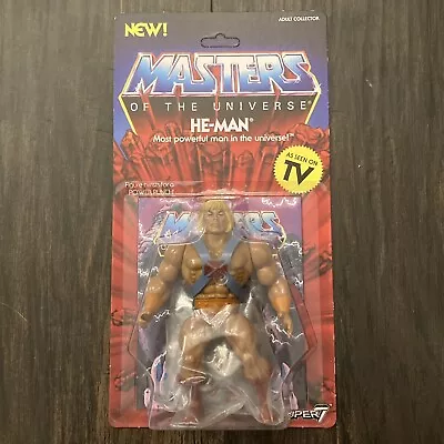 Buy Super 7 Masters Of The Universe Vintage He-Man Figure Rare Early Edition NEW • 30£