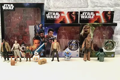 Buy Star Wars Hasbro 3.75  Figures Lot The Force Awakens - Maz, Rey, Finn, BB-8, Poe • 21.99£