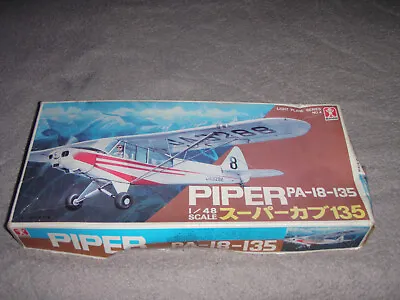 Buy Bandai Piper PA-18-135 Model Kit Plane Aircraft 1:48 Scale Vintage 1973 • 19.99£