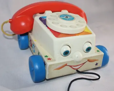 Buy Fisher Price Pull Along Chatter Phone Toy Vintage 1961  -Collectible! • 700£