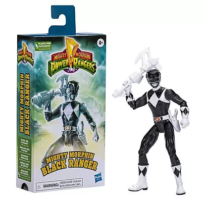 Buy Power Rangers Mighty Morphin Black Ranger 6-Inch Action Figure Toy, Hasbro Super • 10.59£