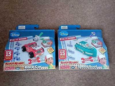 Buy Fisher Price - Handy Manny - Fix It Right Speed Boat & Race Car - MISSING PARTS • 12.99£