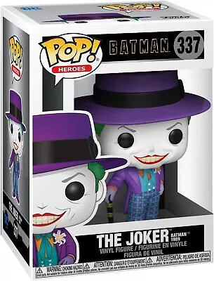 Buy Batman 1989 Joker With Hat Pop Heroes #337 Vinyl Figure Funko • 29.39£