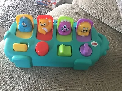 Buy Fisher Price Monster Pop Up Surprise Baby Infant Toddler Busy Board Toy • 9.99£