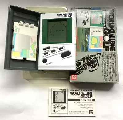 Buy Vintage 1982 RARE BANDAI WORLD CHALLENGE GOLF LCD GAME (Near Mint Condition) • 55£