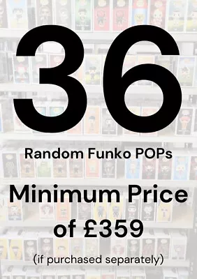 Buy Funko POP Mystery Box - Random Selection Of 36 Genuine Funko POP With Protectors • 129.06£