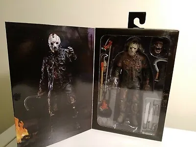 Buy NECA Friday The 13th VII New Blood Jason 7  Action Figure +FRIDAY 13TH Postcards • 44.95£