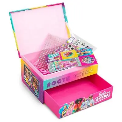 Buy Barbie Extra DIY Keepsake Jewellery Box Arts & Crafts Creative Storage Set • 11.99£
