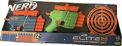 Buy Hasbro NERF Elite 2.0 Face-Off Target Set 2x Guns With Target And 12 Bullets 8+ • 15£