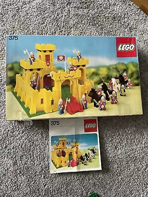 Buy Vintage 1970s 1978 Legoland Castle Fortress 375 Box & Instruction Manual Leaflet • 12.50£