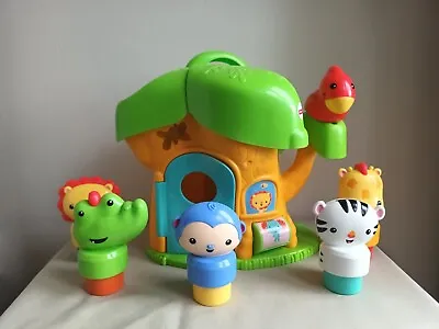 Buy Fisher Price Silly Safari Musical Discovery Treehouse Plus Extra Animals • 14.99£