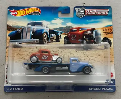 Buy Hot Wheels Premium Team Transport 32 FORD SPEED WAZA Car Culture Real Riders • 39.99£