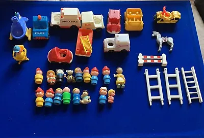 Buy Job Lot Vintage Fisher Price Toys People Vehicles And Other Toys Collectables • 12.99£