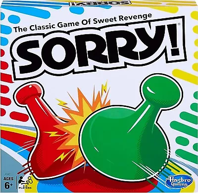 Buy Hasbro Gaming Sorry! Fun For All: Perfect For Ages 6 & Up, For 2 To 4 Players • 14.94£