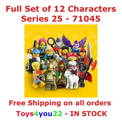 Buy Lego 71045 - Series 25 Minifigures Complete Full Set 12 Figures *IN STOCK* • 47.97£