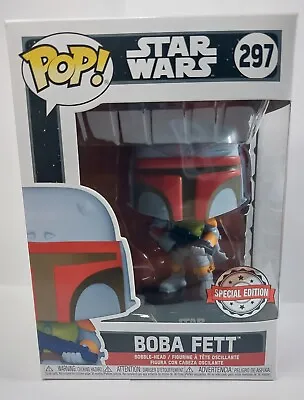 Buy Star Wars Boba Fett Vintage #297 + Funko Pop Protector ***window*** Bobble Head • 15.99£