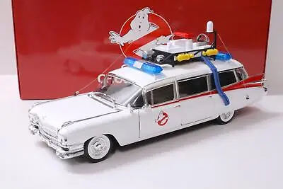 Buy 1959 Hot Wheels 1:18 Cadillac Miller Ghostbusters ECTO-1 White Movie Car • 210.87£
