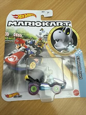 Buy Mario Kart Hot Wheels Dry Bones Standard Kart GJH59 • 12.99£