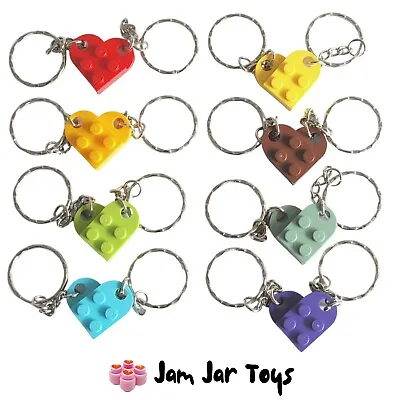 Buy Love Valentines Day Keyring Lovely Gift Made With LEGO Bricks Choose Colour • 3.49£