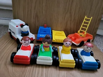 Buy Small Bundle Of Vintage Fisher Price Little People Cars And Figures Collectable • 14.99£