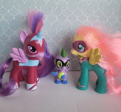 Buy My Little Pony G4 Power Ponies Fluttershy,  Twilight Sparkle And Spike  • 14£