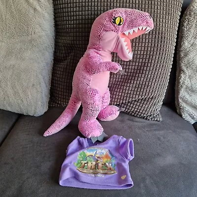 Buy BUILD A BEAR Hot Pink Glitter Shiny Girl Dinosaur 18” T Rex USA  • 11.99£