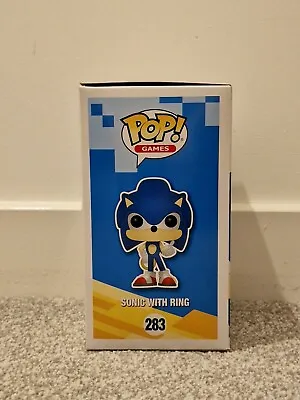 Buy FUNKO POP! Sonic The Hedgehog Sonic With RING #283 - BRAND NEW • 12£