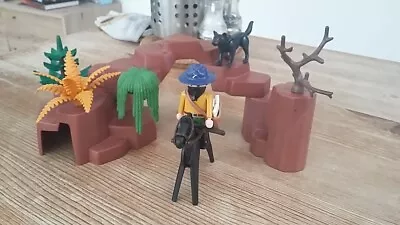 Buy Playmobil Western Custom Set Pony Express With Figure, Horse, Wolf And Scenery • 8£