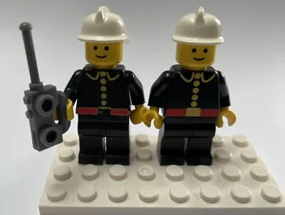 Buy LEGO Minifigure - FIREC018 - Fire - Classic, White Fire Helmet, 6385 (pair Of) • 7.85£