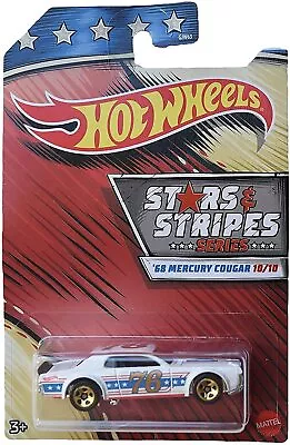 Buy Hot Wheels Stars And Stripes Series 10/10 - '68 Mercury Cougar Car • 8.99£