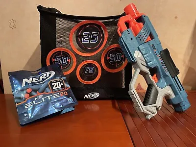 Buy Nerf Gift Bundle Including Portable Target Practice, 20 Bullets And Gun • 19.99£
